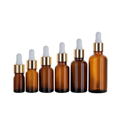 China High Quality Clear 5ml Mini Glass Bottles Cobalt Blue Amber Cosmetic Essential Oil Serum Personal Care 100ml 30ml Bottle With Dropper for sale