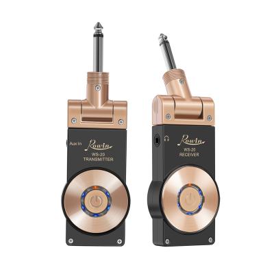 China GUITAR Rowin Wireless Guitar System WS-20 Gold Plug With 30m Range for sale