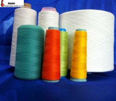 China Anti-bacteria 100% Spun Polyester Yarn 40s/2 For Sewing Thread In Raw White for sale