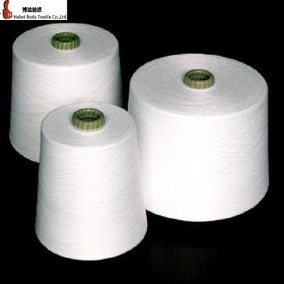 China Anti-bacteria 50s2 100% polyester thread/50s2 factory sale spun polyester yarn for sale