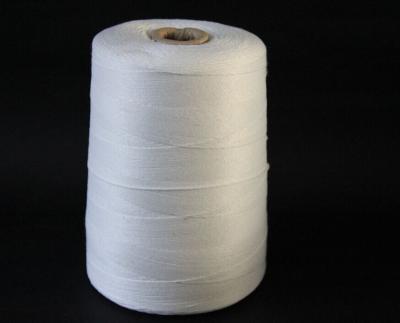 China Anti-bacteria Factory Sale Raw White 30/3 TFO Bright 100% Polyester Spun Yarn For Sewing Thread for sale