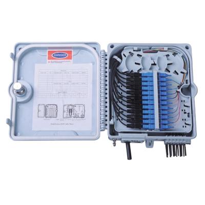 China FTTH FTTB FTTX Network Factory Supply High Quality Plastic Uncut Mid - 1*8 Span PLC Splitter Fiber Distribution Box Core ftth Box Cable Splitter Box 12 for sale