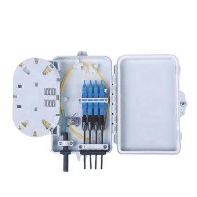 China FTTH FTTB FTTX Mini Network JINZE 4 Core Distribution Box Cable Junction Box Fiber Optic Splitter Fiber Box for ftth fiber optic equipment for sale