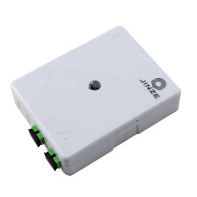 China FTTH FTTB FTTX Mini Network PC ABS Manufacturer 2port Fiber Optic Junction ftth Indoor Terminal Box for sale