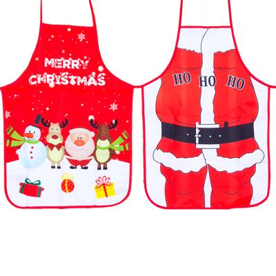 China New Fashion Polyester Digital Printing Polyester Kitchen Christmas Apron for sale