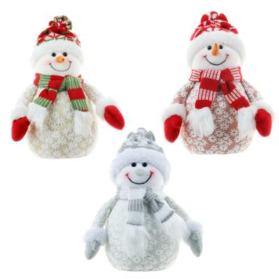 China Christamas New Home Decoration Christmas Stage Decoration Mall Office Ornaments Cute Foam Christmas Standing Snowman for sale