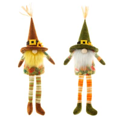 China 2021 PLUSH Harvest Thanksgiving Dwarf Rudolph Scarecrow Doll Festival Decoration Sitting Gnomes Autumn Fall for sale