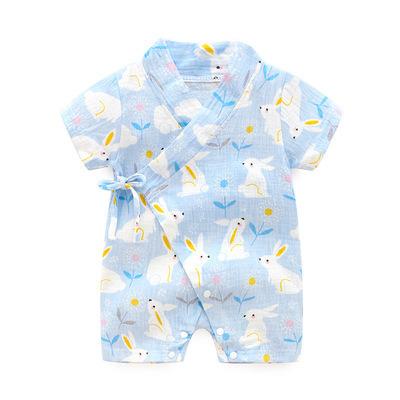 China Custom Printed 100% Organic Baby Jumper Jumper Romper Summer Baby Clothes Newborn Cotton Onesie for sale