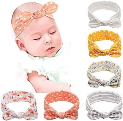 China Fashion China factory wholesale cotton custom logo hair accessories baby headband for sale