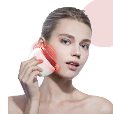 China Face lift electric scraping device, facial massager with heating vibration, skin tightening functions for sale