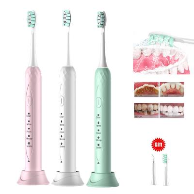 China ABS 3 Dimensional Cut Bristle Fit For Tooth Exterior Maglev USB Sonic Motor Charging Smart Electric Toothbrush for sale