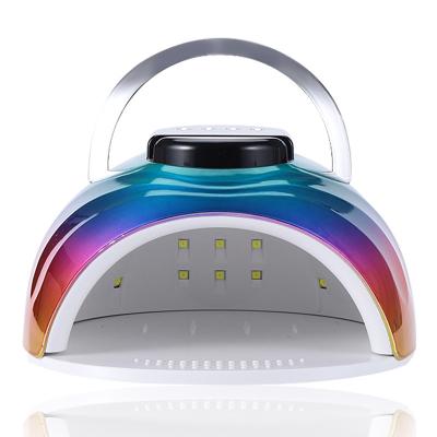 China Gel Nail Curing Hot Sales Sun UV Gel Nail Polish Dryer Curing Lamp 42 LED Rechargeable UV Colorful Nail Lamp With 168W for sale