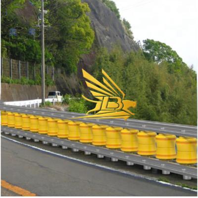 China Bridge road traffic safety roller barrier safe rolling safety barrier eva/pu material for sale