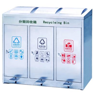 China Sustainable Waste Classification Recycling Bin for sale