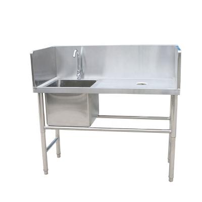 China Durable Commercial Stainless Steel Kitchen Cupboard Sink In Restaurant for sale