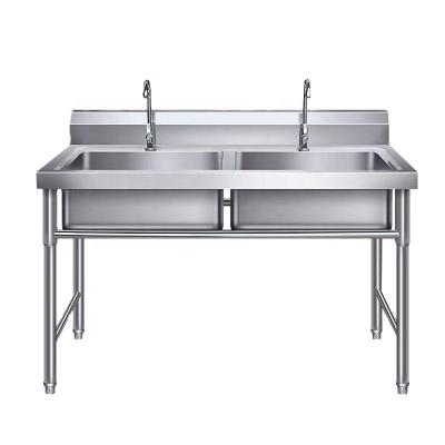 China Modern High Quality School Canteen Furniture Matel Made Water Sink With Splash Guard for sale