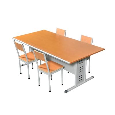 China Modern Solid Wood And Steel Office Furniture Desk Table With Drawers Lock for sale