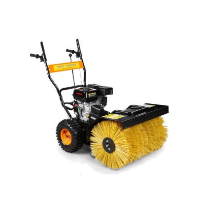 China Hotels Professional Supply High Quality Residential Gasoline Engine Hand Push Snow Thrower Brush Snow Plow Snow Sweeper High Quality for sale