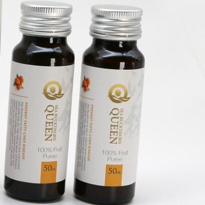 China Suitable for all people hot sale fatty acids 100% boost liver health pure sea buckthorn fruit puree for sale