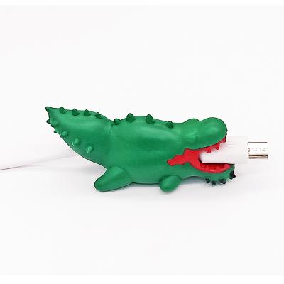 China New Arrival Cable Protector Mobile Phone Charger Charging Wire Cord USB Cable Protector Cute Cartoon Crocodile Shape Cable Protector for sale