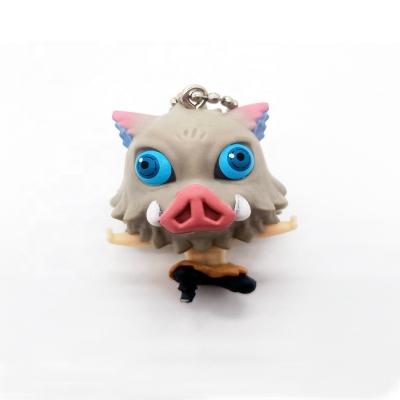 China Promotional Key Chain Dongguan Factory Custom Make 3D Soft Rubber Monster Key Chain With Your Design for sale