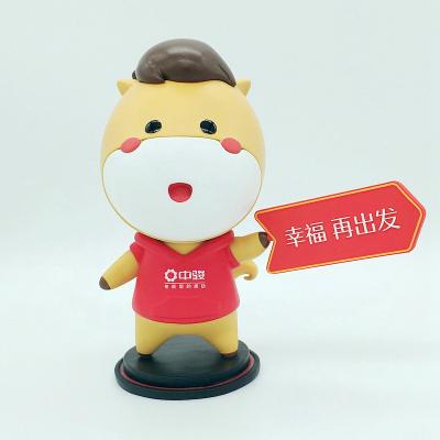 China Action Figure Factory OEM Injection PVC Plastic Chinese Zodiac Toy Animal Figure Chinese Zodiac Beef Mascot Figurine Toy for sale