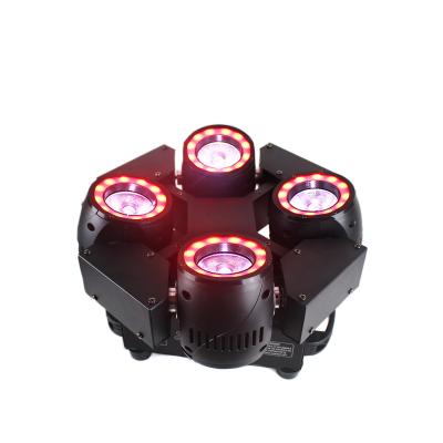 China X aixs newcomer infinity rotating rgbw lower led beam light luce de navidad led disco light for sale