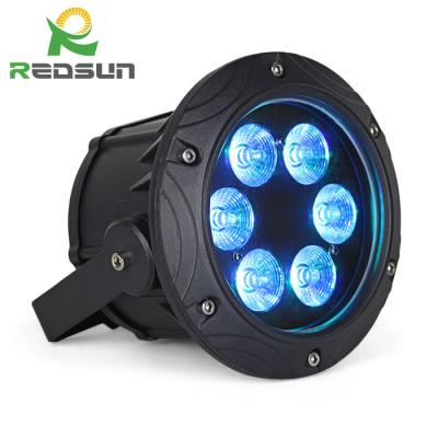 China Waterproof Theme Park 6 X10W RGBW LED PAR Light IP65 DMX PAR 64 Stage Light for sale