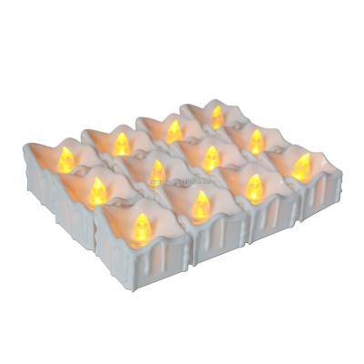 China 12 Square Mounted Tear Spot Simulation Candle Lights Christmas Home Decoration Stage Layout Candle Lights RF-6716 for sale