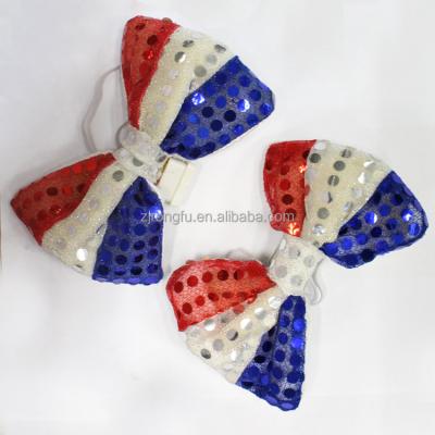 China Concert layout props colorful LED bow tie flash three-speed switch sequin bow tie night decoration props RF-679 for sale