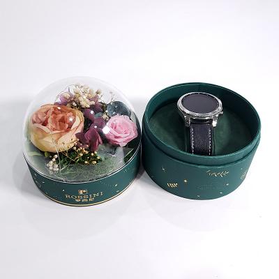 China Recyclable Custom Logo Printed Watch Box Velvet Insert Christmas Gift Box Business Watch Packaging for sale