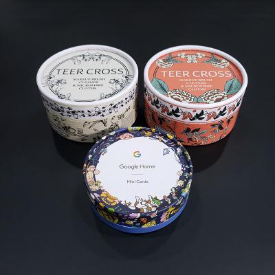 China Recyclable Custom Luxury Pink Packaging Slide Round Paper Packaging Sliding Cosmetic Box For Jewelry for sale