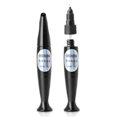 China 10ml Glue Sticky UV Adhesive Rhinestone Gel Nail Point UV Drilling Glue Pen Pinhole Sealing Edge Wash Free Glue Nail Drop Tools for sale