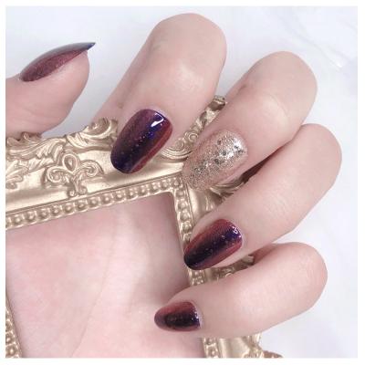 China Various Eco-Friendly Design High Quality Fashionable Press On Nails Full Cover Convenient Fast Nail Art Decorations Fake Nail Tips for sale