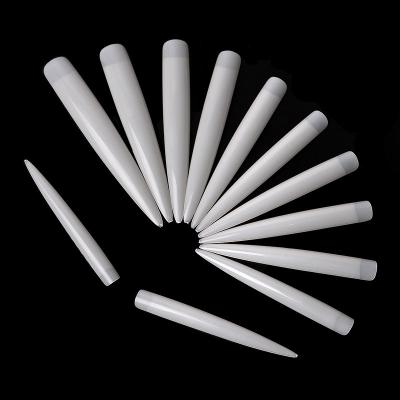 China Manicure Extension Tips Extra Long C Curve Nail Stylus Art Tips Transparent Clear Sharp Nails Display XXXL Acrylic Pointed False Nail Tips for sale