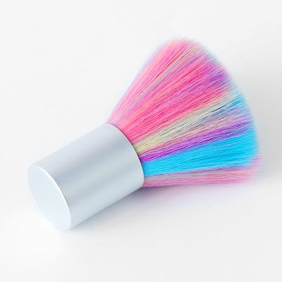 China Nail Art 1 Pcs Nail Art Soft Dust Brush Pen Rainbow Fashion Design Makeup Manicure Clean Nail Powder Remove Tools for sale