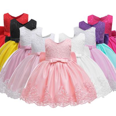 China Breathable Baby Dress Pictures Ball Gowns Kids Wedding Party Bridesmaid Sheath Girls Sleeves Party Dresses for sale