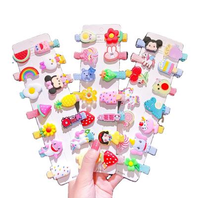 China European and American Unicorn Hairpin Barrettes Hair Accessories Kids Girls Hair Clips JOJO Fashion Cute Lovely Cartoon Style Ice Cream for sale