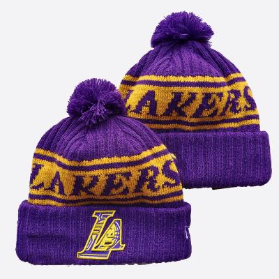 China COMMON IN STOCK Beanies Winter Hats Wholesale Knitted American Basketball Team Hats For 30 Teams for sale