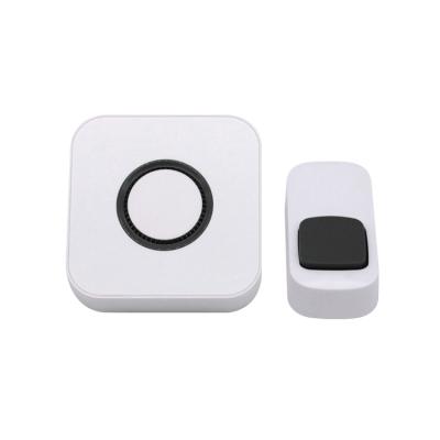 China Modern Door Chime Transmitter and Receiver Led Lightweight AC Plug-in House Bell 433MHz Wireless RF Door Bell Without Battery for sale