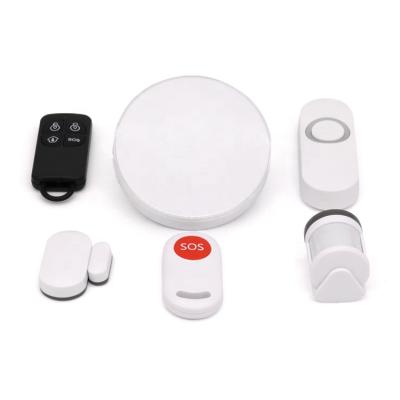 China Smart Door Burglar Alarm System With Motion Sensor Doorbell Button Door Sensor WiFi Wireless Digital Anti Theft Alarm System for sale