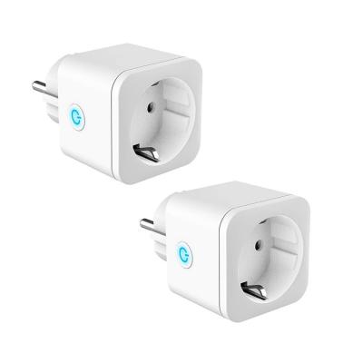 China 2 Pack EU Wifi Residential/Multi-Purpose 16A Smart Plug Work With Amazon Alexa Google Home With TUYA APP Remote Control Power Outlet for sale