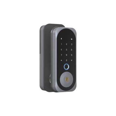 China Doorbell Tuya APP Open Password Fingerprint Recognition Remote Control Smart Door Lock with Touch Keypad for sale