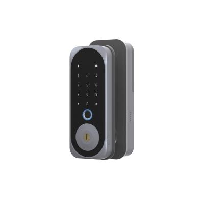 China Doorbell Mobile Phone Tuya APP Remote Open Fingerprint Password RFID Card Door Lock Doorbell Smart Door Lock for USA for sale