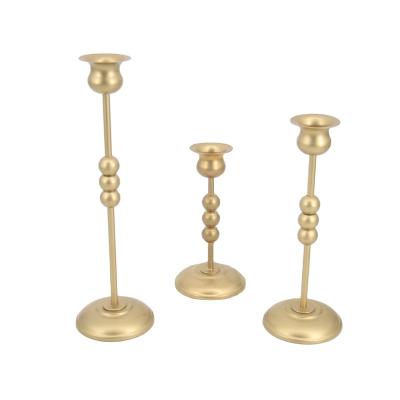 China Wholesale Home Decor Candle Holders Wedding Centerpiece Decor Candle Holders Brass Antique Candle Holders. for sale