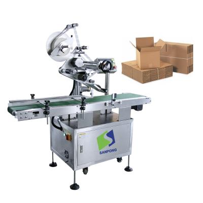 China Automatic food labeling machine round bottle packaging labels flat surface labeling machine for sale