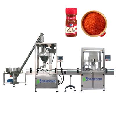 China Customizable Food Factory Pot Pepper Curries Packing Machine Chilli Spice Powder Packing Line for sale