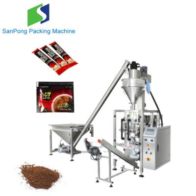 China Automatic Food Milk Tea Powder Packaging Machine Price With Auger Filler for sale