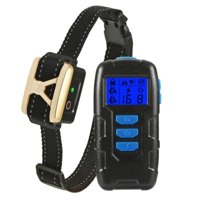 China Sustainable Dog Training Collar With Shock Remote Rechargeable Waterproof Collar For Dogs for sale