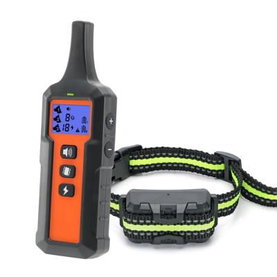 China Viable Rechargeable Waterproof Dog Collars Shock Electric Dog Training Collar P19 For Dog Trainer for sale